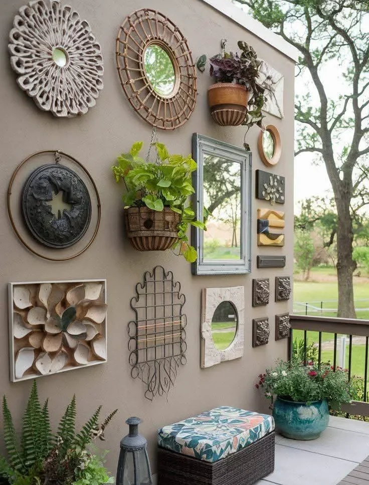 Balkon duvar süsleri ve süsleme fikirleri.