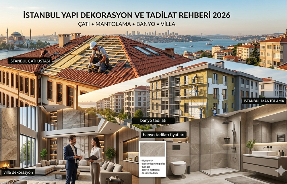 İstanbul Tadilat ve Dekorasyon Rehberi 2026: Çatı, Mantolama ve Villa Tasarımı