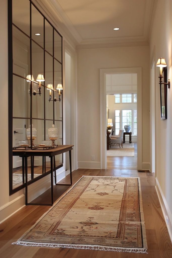 Koridor Ayna Dekorasyonu fikirleri.