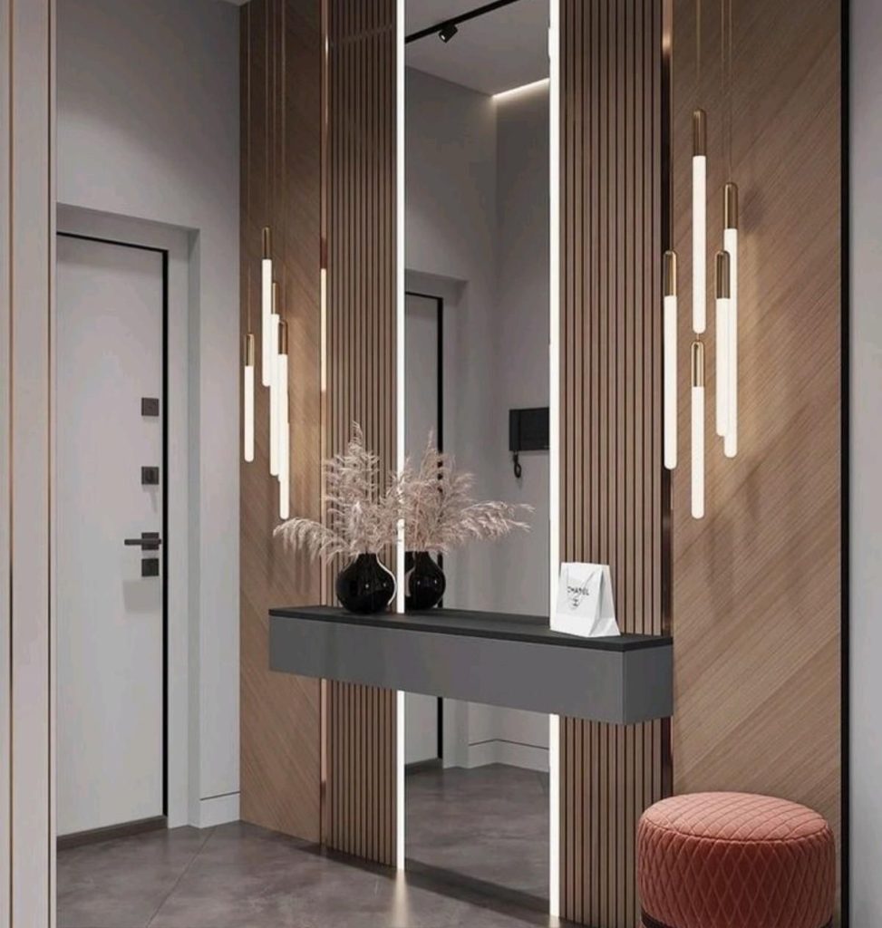 Koridor Ayna Dekorasyonu fikirleri.