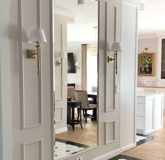 Koridor Ayna Dekorasyonu fikirleri.